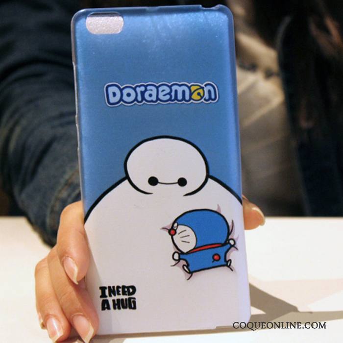 Mi Note Silicone Petit Fluide Doux Charmant Coque De Téléphone Dessin Animé Bleu Clair