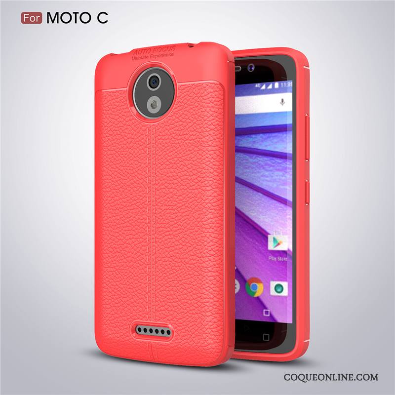 Moto C Fluide Doux Protection Modèle Fleurie Coque De Téléphone Étui Cuir Incassable