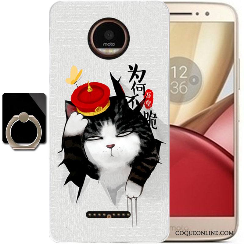 Moto C Fluide Doux Silicone Charmant Incassable Tout Compris Dessin Animé Coque