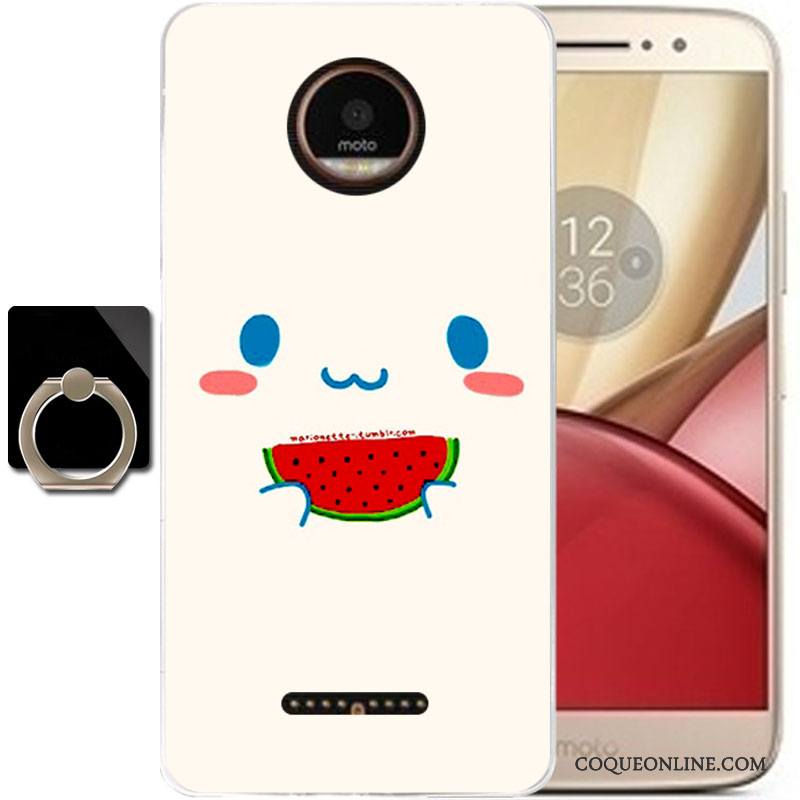 Moto C Fluide Doux Silicone Charmant Incassable Tout Compris Dessin Animé Coque