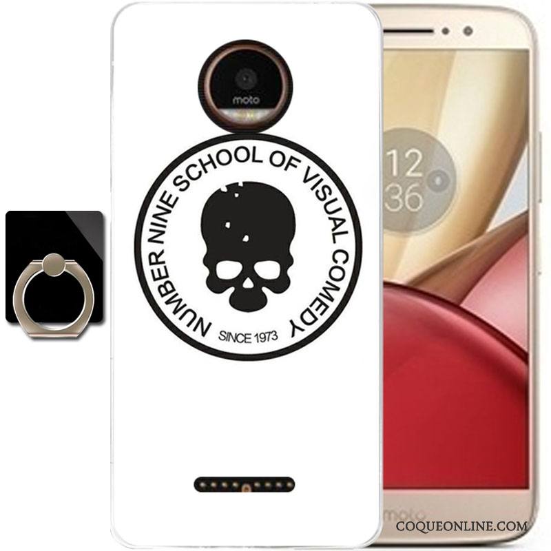 Moto C Fluide Doux Silicone Charmant Incassable Tout Compris Dessin Animé Coque