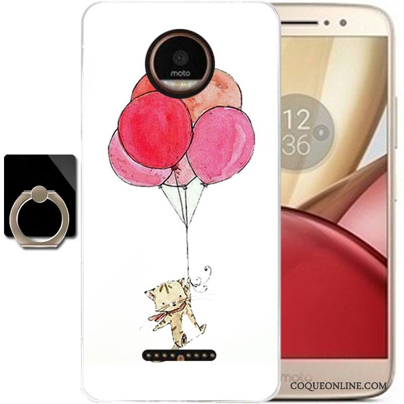 Moto C Fluide Doux Silicone Charmant Incassable Tout Compris Dessin Animé Coque