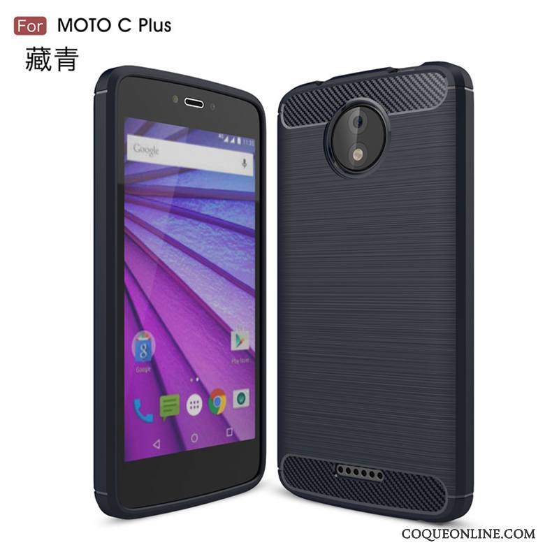 Moto C Plus Coque Tout Compris Incassable Gris Étoile Fluide Doux Étui Protection