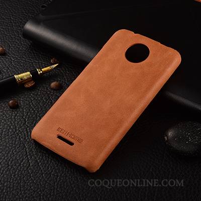 Moto C Plus Protection Cuir Véritable Business Vent Étui Coque De Téléphone Très Mince