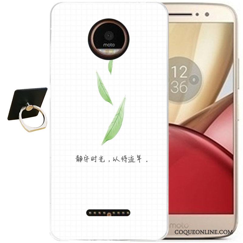 Moto C Silicone Transparent Étui Coque De Téléphone Gaufrage Incassable Protection