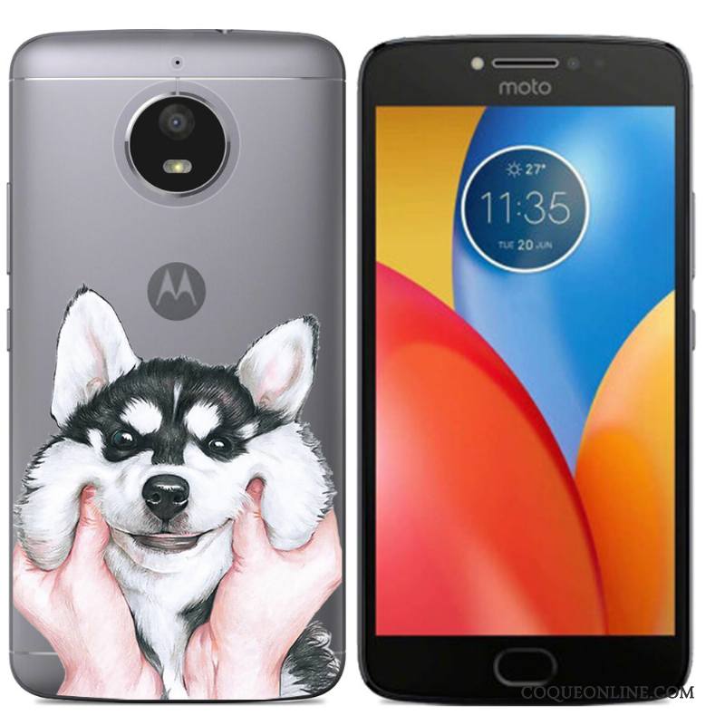 Moto E4 Plus Multicolore Coque De Téléphone Étui Téléphone Portable Créatif Silicone Peinture