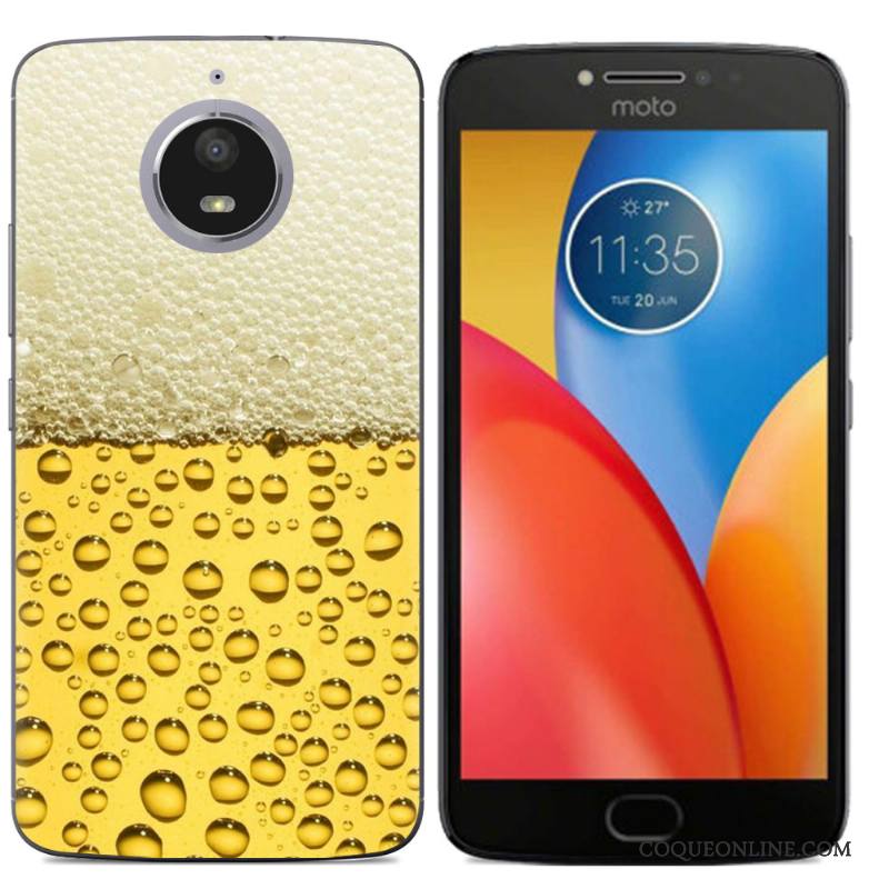 Moto E4 Plus Multicolore Coque De Téléphone Étui Téléphone Portable Créatif Silicone Peinture