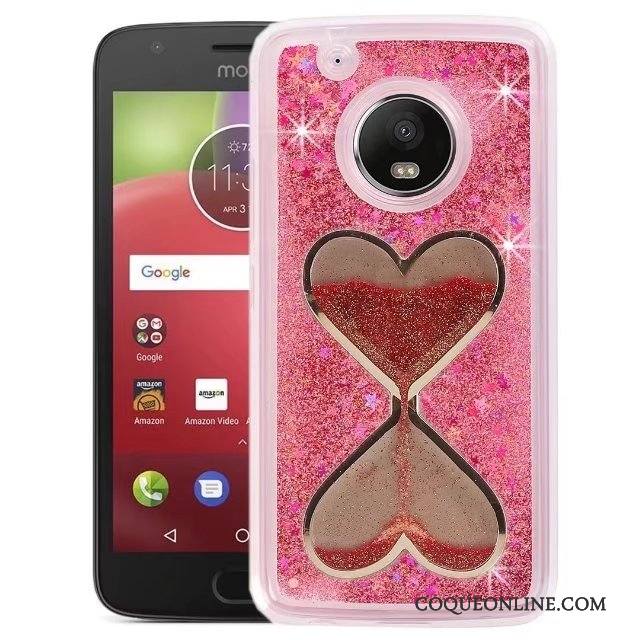 Moto E4 Rose Étui Protection Tout Compris Fluide Doux Coque Incassable