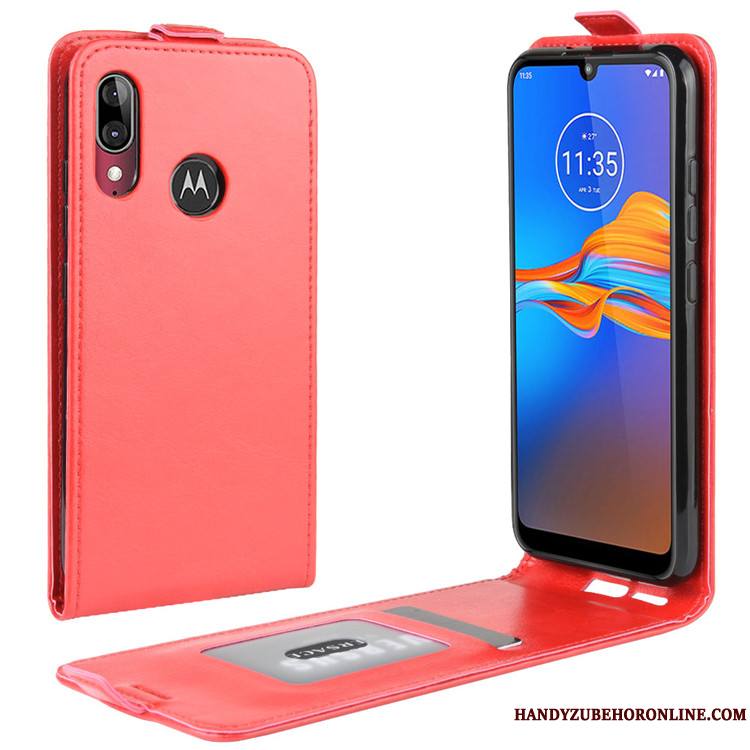 Moto E6 Plus Étui Incassable Protection Coque De Téléphone Housse Étui En Cuir