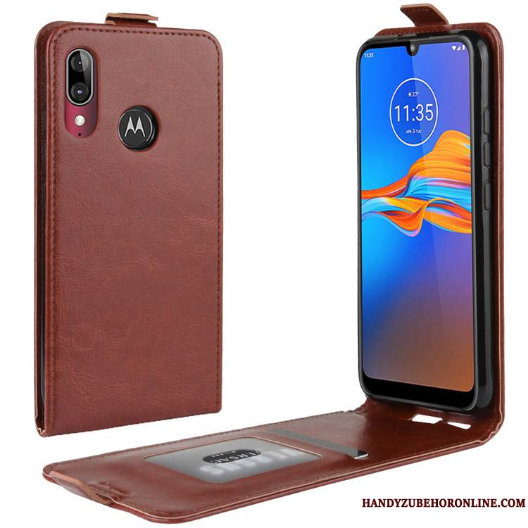 Moto E6 Plus Étui Incassable Protection Coque De Téléphone Housse Étui En Cuir