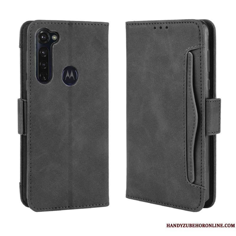 Moto G Pro Carte Modèle Fleurie Noir Incassable Étui En Cuir Vintage Coque De Téléphone