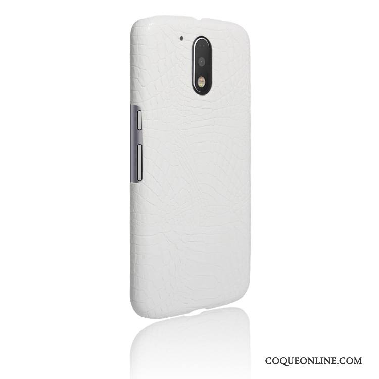Moto G4 Play Coque Cuir Téléphone Portable Difficile Border Incassable Jaune Étui
