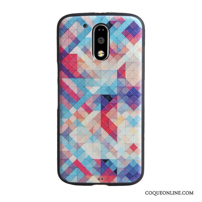 Moto G4 Play Coque De Téléphone Dessin Animé Gaufrage Protection Étui Tendance Fluide Doux