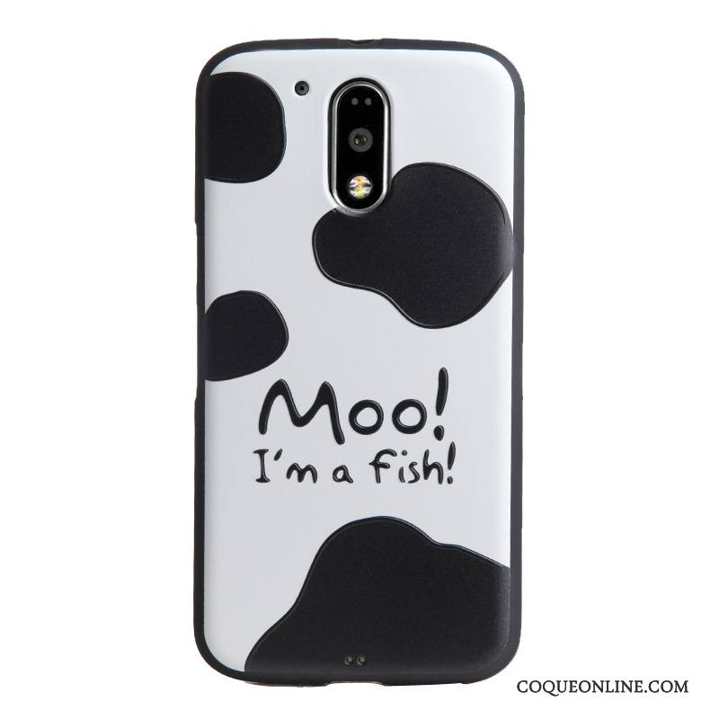 Moto G4 Play Coque De Téléphone Dessin Animé Gaufrage Protection Étui Tendance Fluide Doux