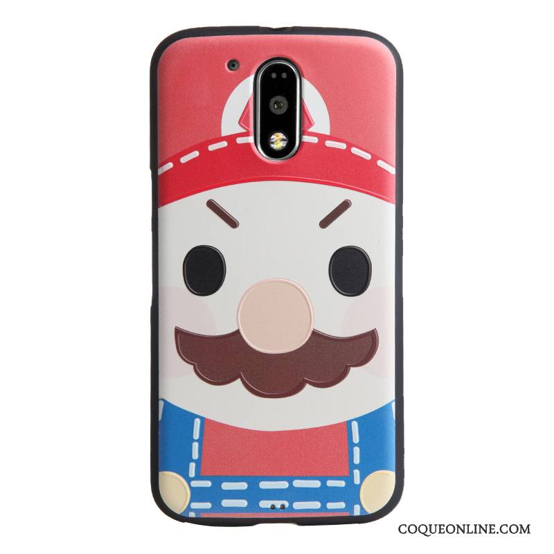 Moto G4 Play Coque De Téléphone Dessin Animé Gaufrage Protection Étui Tendance Fluide Doux