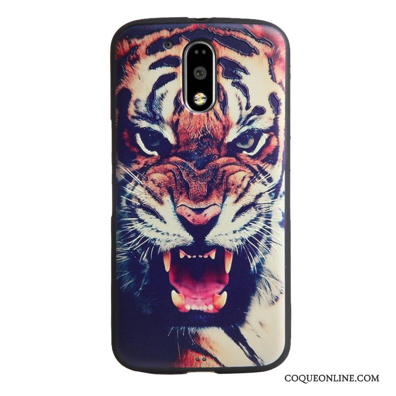 Moto G4 Play Coque De Téléphone Dessin Animé Gaufrage Protection Étui Tendance Fluide Doux