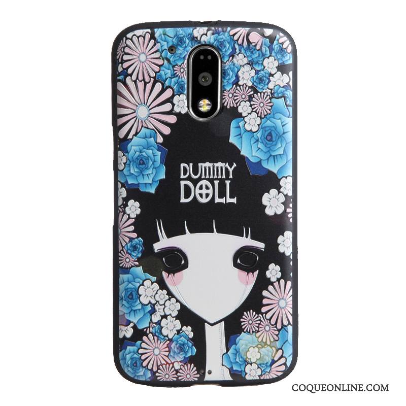 Moto G4 Play Coque De Téléphone Dessin Animé Gaufrage Protection Étui Tendance Fluide Doux