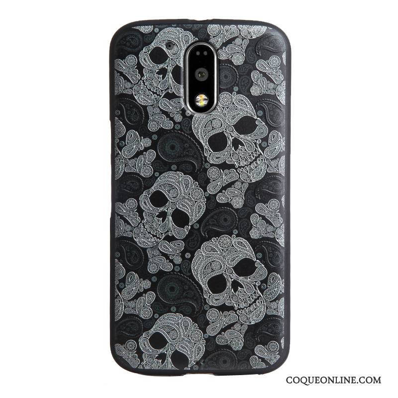 Moto G4 Play Coque De Téléphone Dessin Animé Gaufrage Protection Étui Tendance Fluide Doux