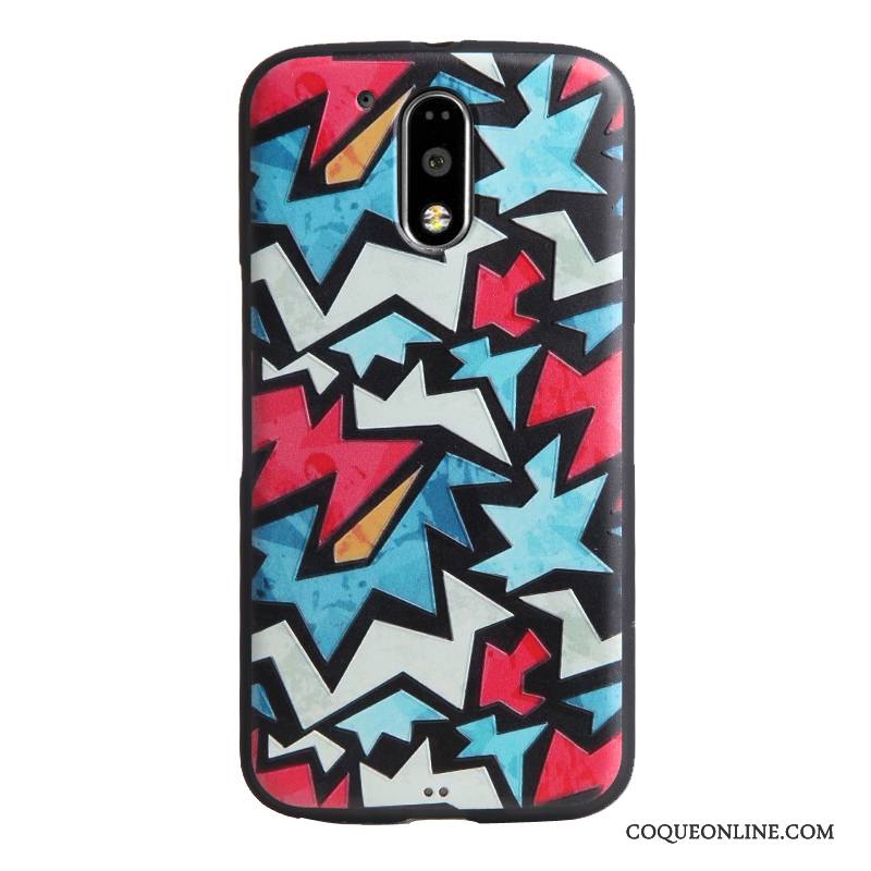 Moto G4 Play Coque De Téléphone Dessin Animé Gaufrage Protection Étui Tendance Fluide Doux