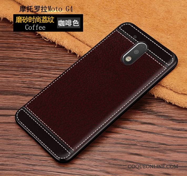 Moto G4 Play Coque De Téléphone Modèle Fleurie Étui Tout Compris Cuir Incassable Protection