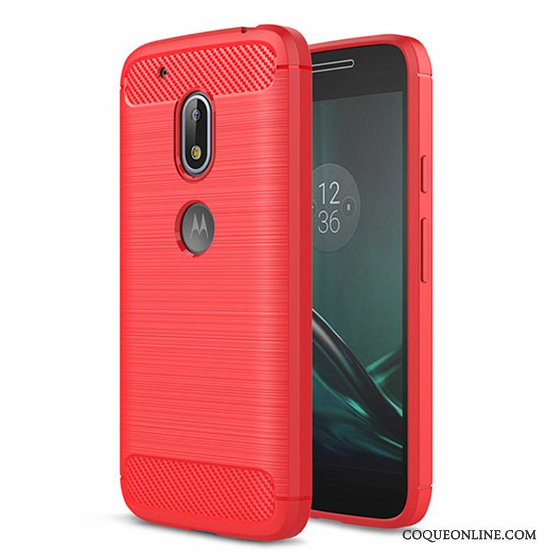 Moto G4 Play Fluide Doux Silicone Étui Coque De Téléphone Protection Bleu