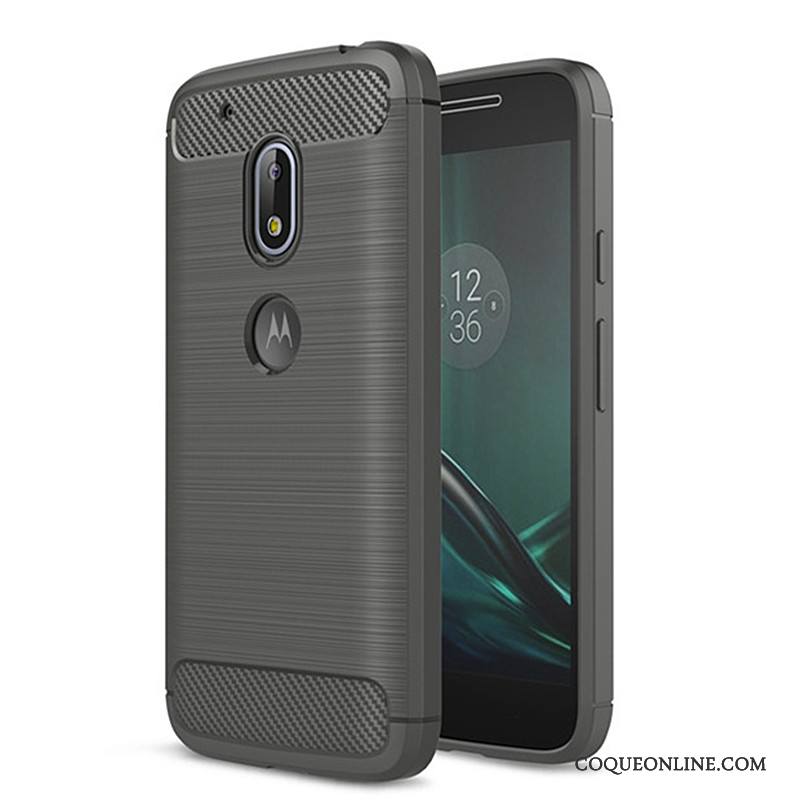 Moto G4 Play Fluide Doux Silicone Étui Coque De Téléphone Protection Bleu