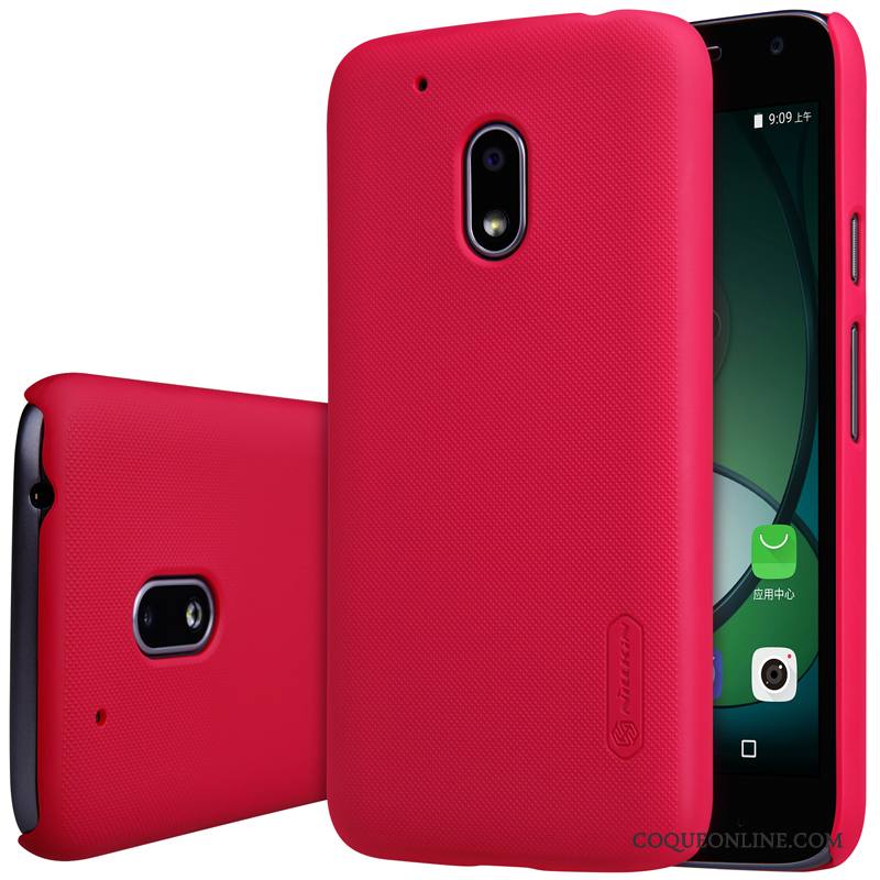 Moto G4 Play Étui Protection Coque De Téléphone Rouge Or Téléphone Portable