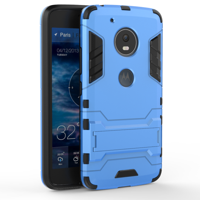 Moto G5 Bleu Coque Protection Support Tout Compris Étui De Téléphone