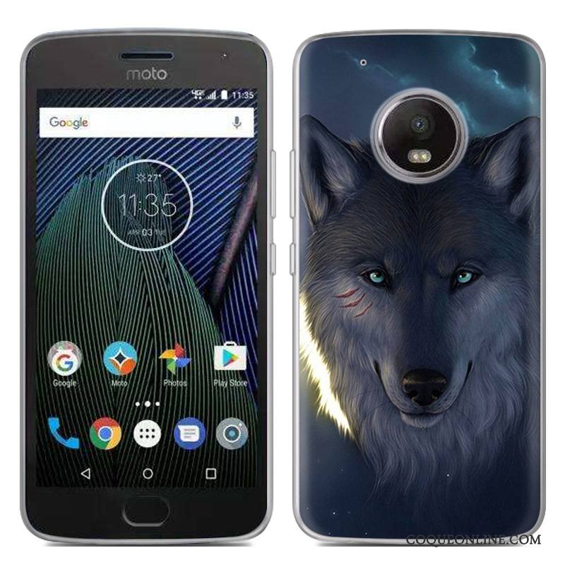 Moto G5 Créatif Nouveau Chaud Gris Coque De Téléphone Fluide Doux Peinture