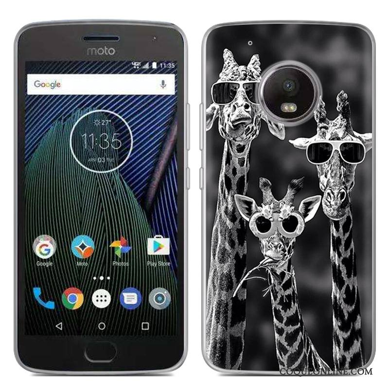 Moto G5 Créatif Nouveau Chaud Gris Coque De Téléphone Fluide Doux Peinture