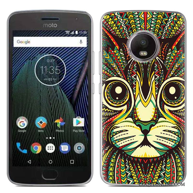 Moto G5 Créatif Nouveau Chaud Gris Coque De Téléphone Fluide Doux Peinture