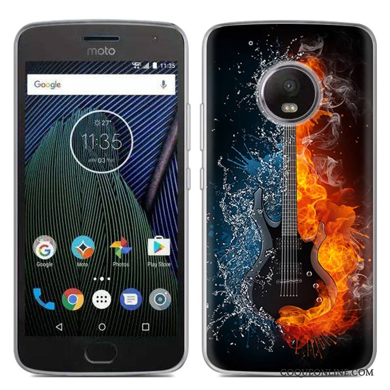 Moto G5 Créatif Nouveau Chaud Gris Coque De Téléphone Fluide Doux Peinture