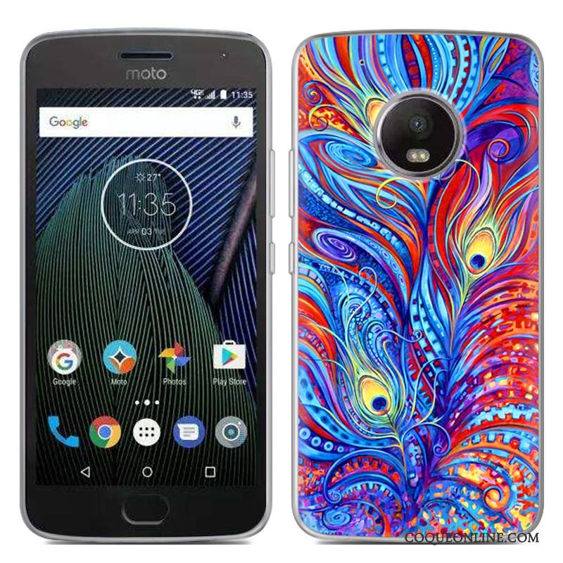 Moto G5 Créatif Nouveau Chaud Gris Coque De Téléphone Fluide Doux Peinture