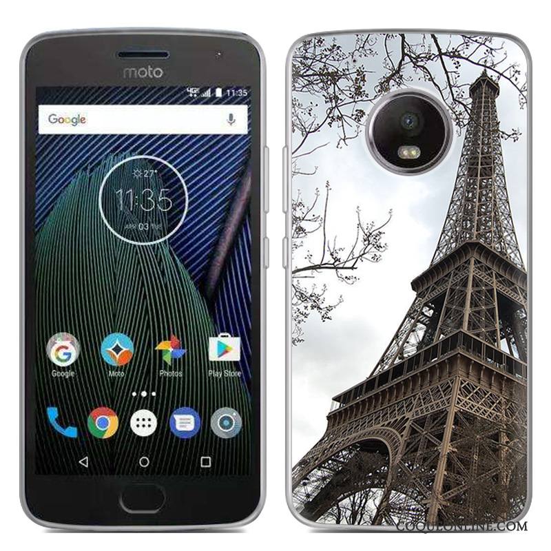 Moto G5 Créatif Nouveau Chaud Gris Coque De Téléphone Fluide Doux Peinture