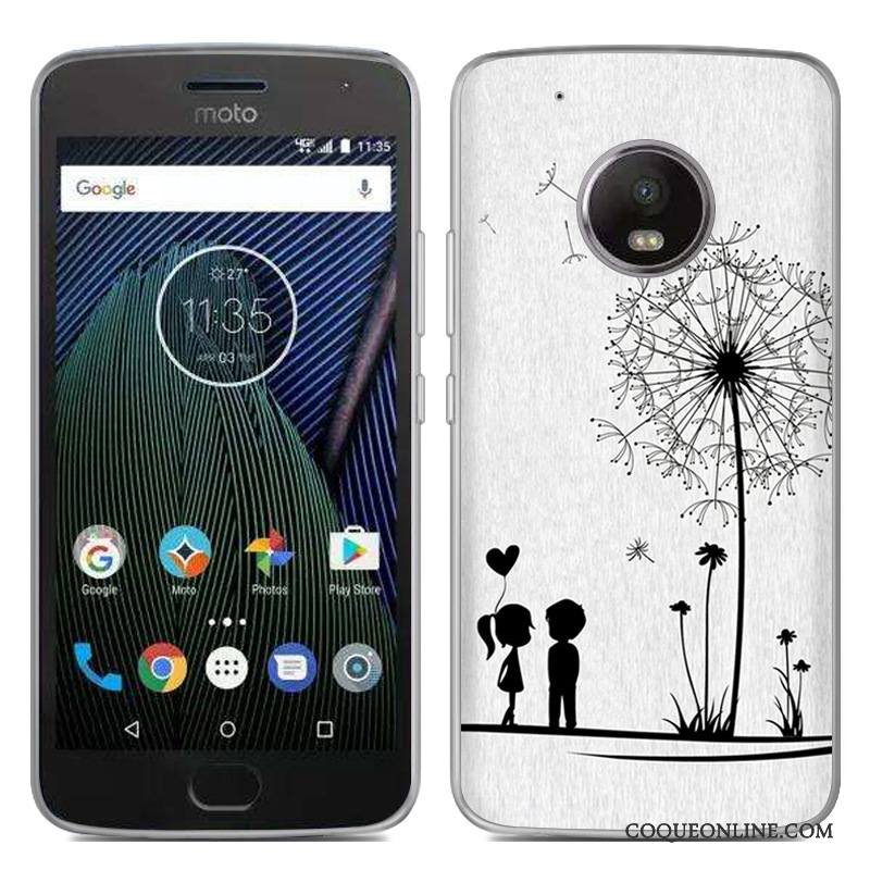 Moto G5 Créatif Nouveau Chaud Gris Coque De Téléphone Fluide Doux Peinture