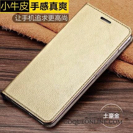 Moto G5 Plus Coque Business Cuir Véritable Vintage Protection Housse Or Luxe