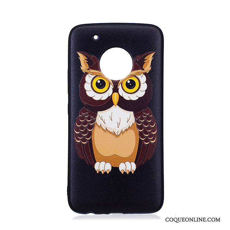 Moto G5 Plus Fluide Doux Gaufrage Dessin Animé Tendance Peinture Étui Coque De Téléphone