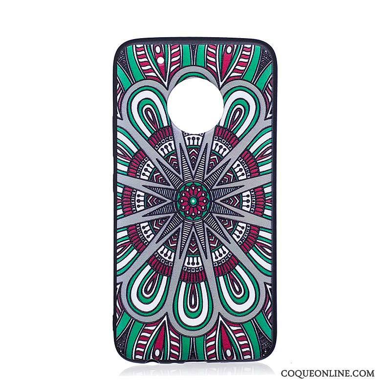 Moto G5 Plus Fluide Doux Gaufrage Dessin Animé Tendance Peinture Étui Coque De Téléphone