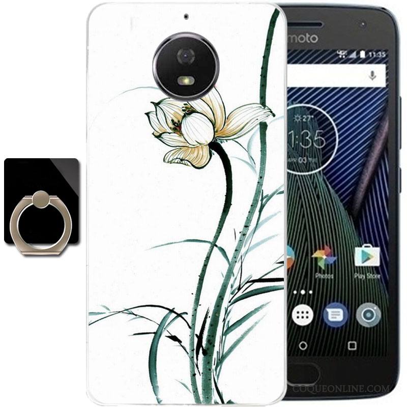 Moto G5 Plus Incassable Rose Protection Étui Coque De Téléphone