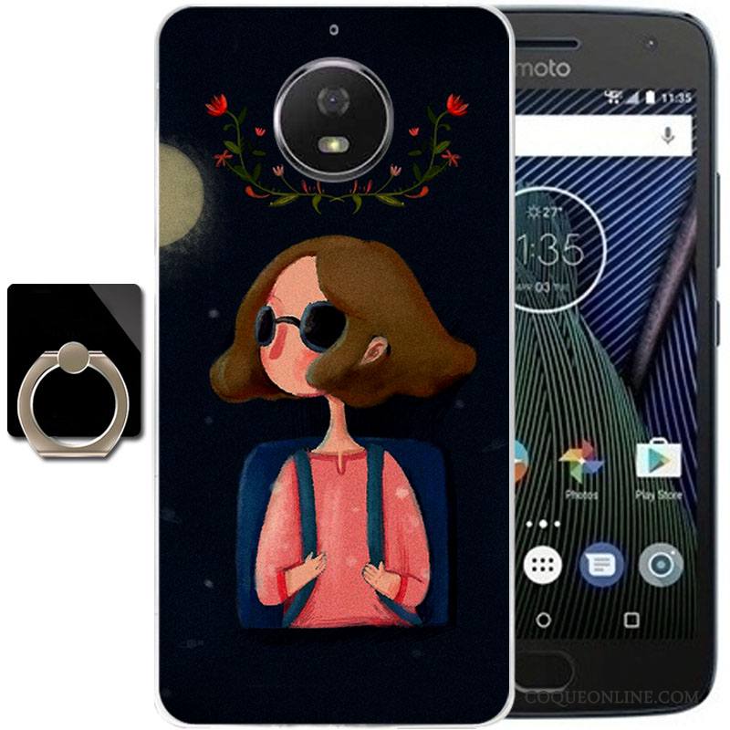 Moto G5 Plus Incassable Rose Protection Étui Coque De Téléphone