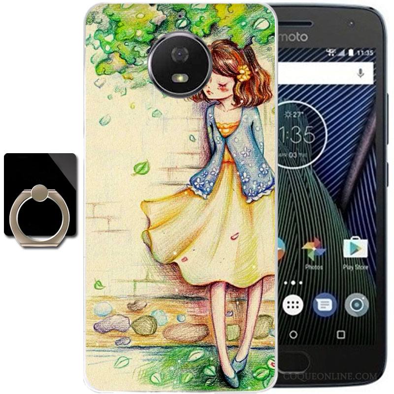 Moto G5 Plus Incassable Rose Protection Étui Coque De Téléphone