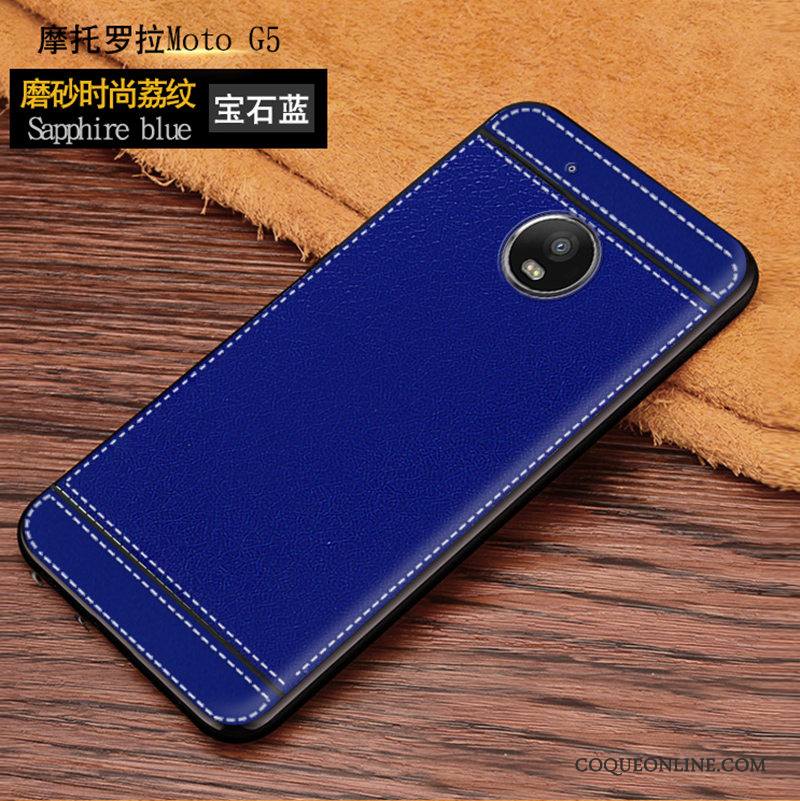 Moto G5 Protection Coque De Téléphone Ornements Suspendus Noir Modèle Fleurie Fluide Doux Étui