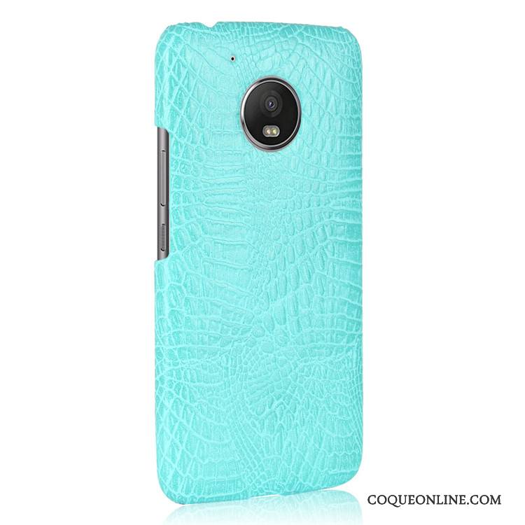 Moto G5 Étui Protection Orange Coque De Téléphone Crocodile