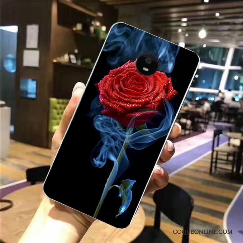 Moto G5s Coque De Téléphone Peinture Étui Téléphone Portable Fluide Doux Rose