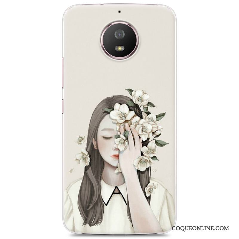 Moto G5s Coque Tout Compris Frais Blanc Bleu Incassable Protection Fluide Doux