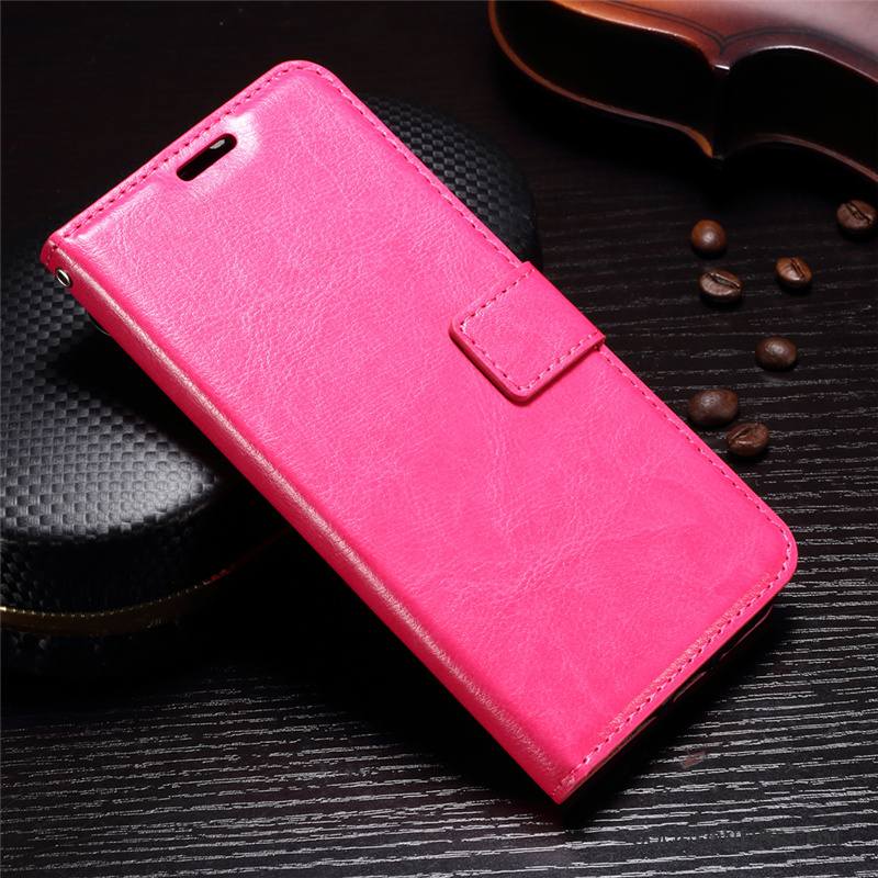 Moto G5s Incassable Protection Rouge Coque De Téléphone Clamshell Étui En Cuir Étoile