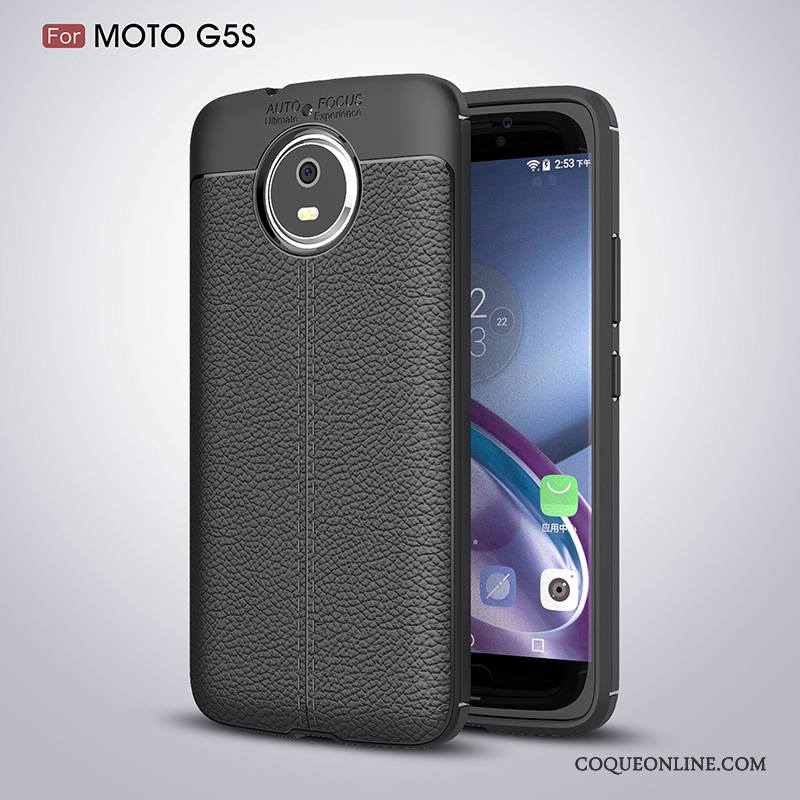 Moto G5s Incassable Tout Compris Étui Coque De Téléphone Bleu Protection Silicone