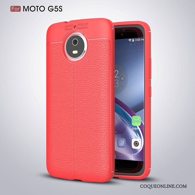 Moto G5s Incassable Tout Compris Étui Coque De Téléphone Bleu Protection Silicone