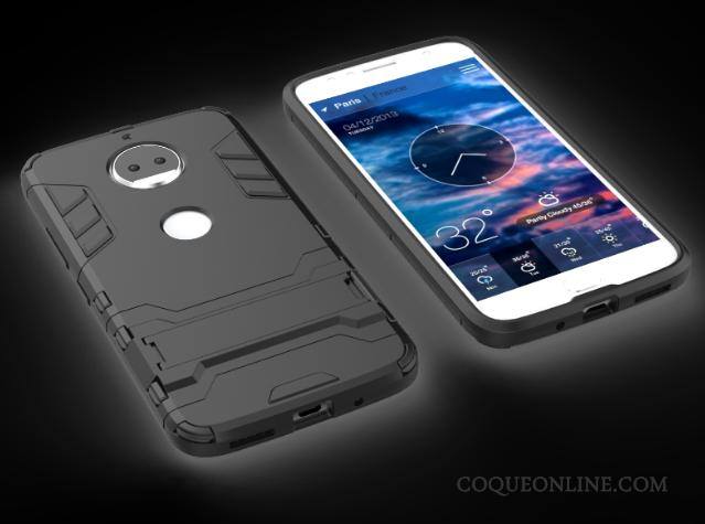 Moto G5s Plus Coque Bleu Support Armure Étui Incassable Bleu Clair Tout Compris