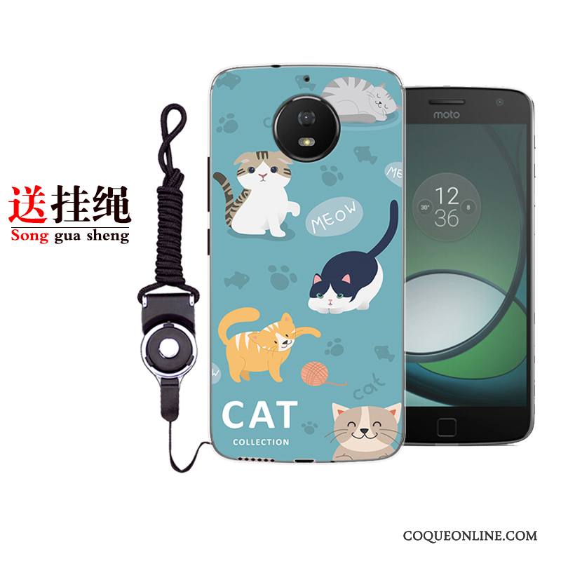 Moto G5s Plus Coque De Téléphone Dessin Animé Peinture Étui Fluide Doux Incassable Protection